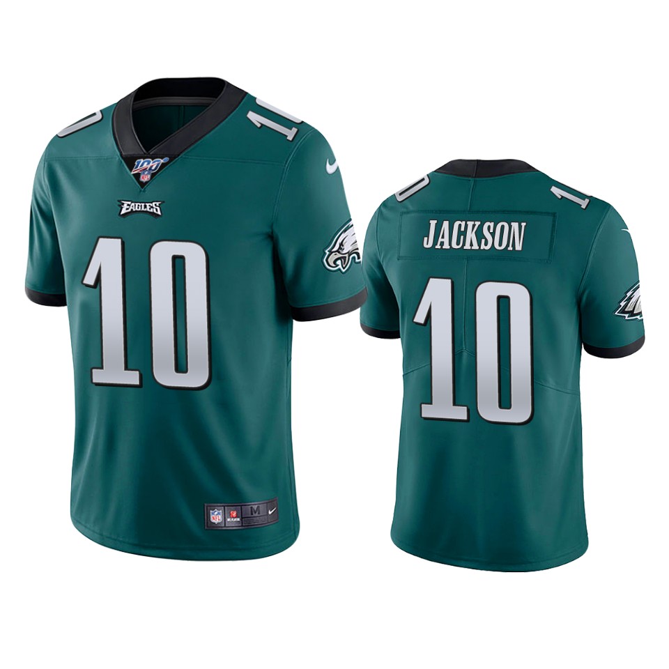 Men's Philadelphia Eagles #10 DeSean Jackson Green 2019 100th Season Vapor Untouchable Limited Stitched NFL Jersey